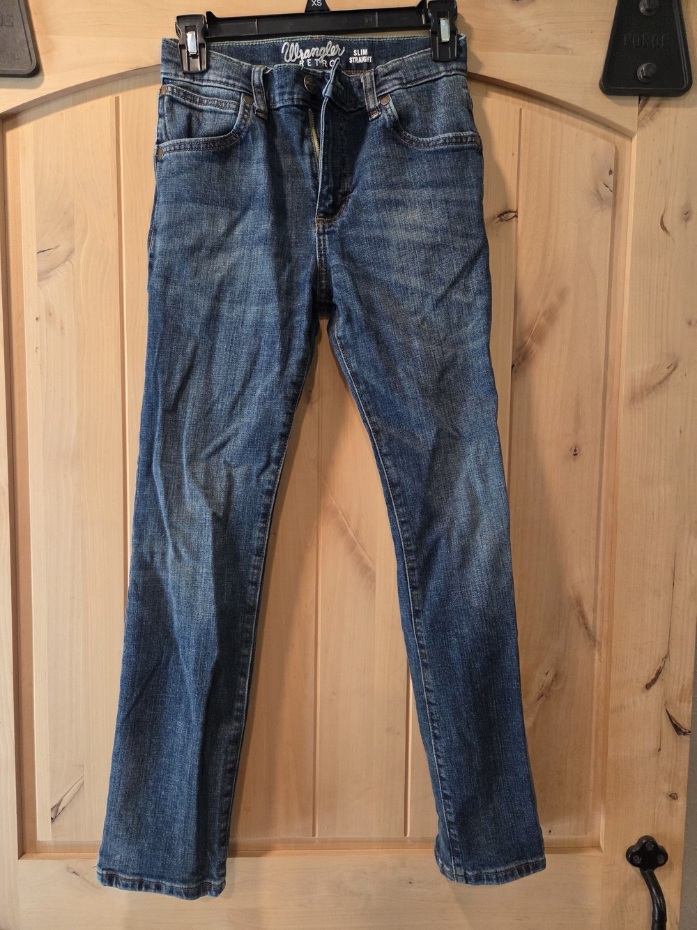 Wrangler Retro Slim Straight Boy's Dark Blue Jeans